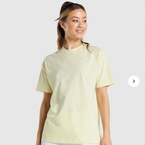 Gymshark Yellow Oversized Tee